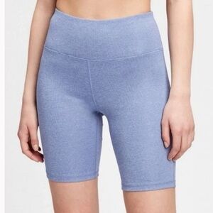 Gapfit Periwinkle Ribbed High Rise Bike Shorts